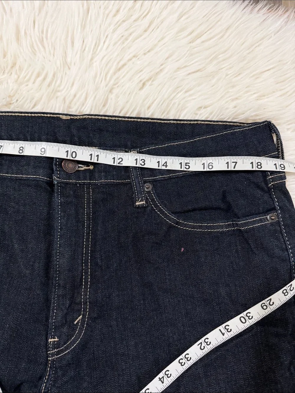 Levi's Men's Dark Indigo Straight Jeans Size 36X32